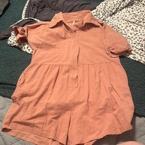 Women's Coral Jumpsuit